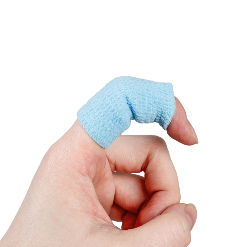 Envoltura de vendaje cohesivo para protección de dedos