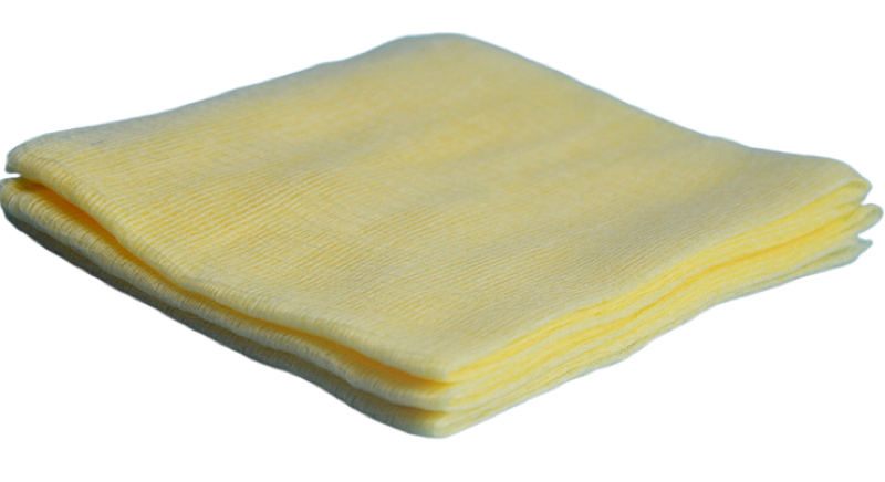 Trapo de tachuelas de gasa de algodón amarillo de 18' X 36' para pintar