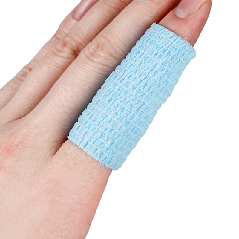 Envoltura de vendaje cohesivo para protección de dedos